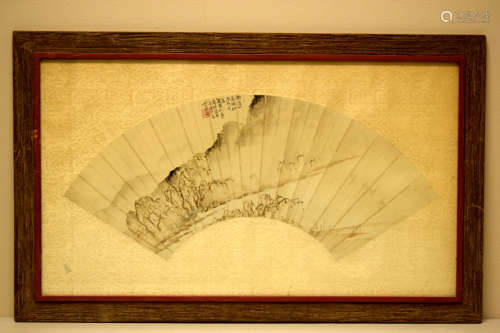 Chinese Fan Painting  - Dated Duakuang