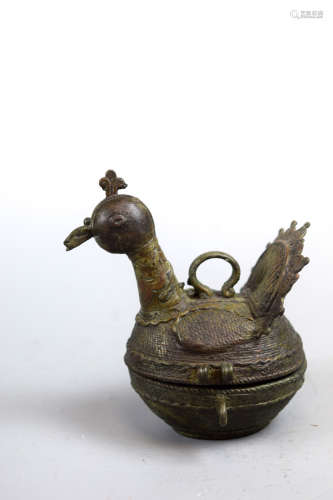 Islamic Bronze Bird Box