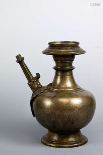 Tibet Nepal Bronze Water Ewer with Spout