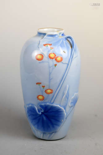 Japanese Studio Porcelain Vase by Fukugawa