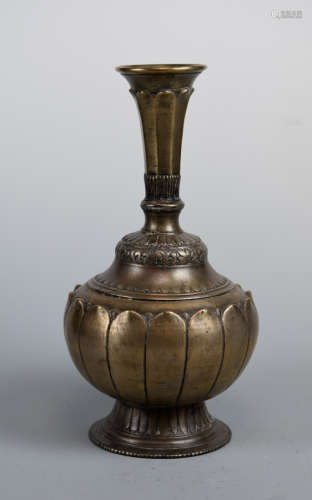 Tibet Nepal Bronze Vase