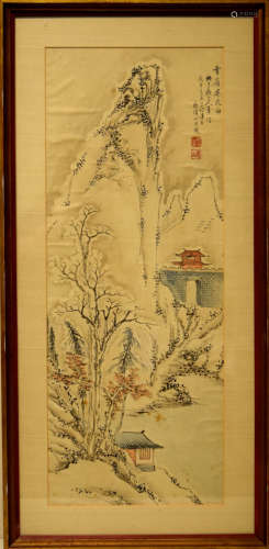 Chinese Landscape Painting of Snow Scene