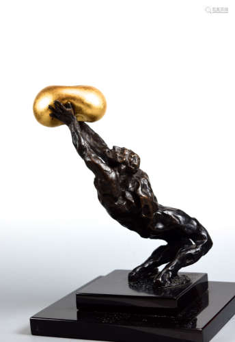 Modern Bronze Sculpture - Signed - Offering