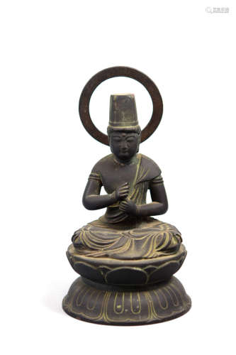 Japanese Bronze Buddha - Edo or Earlier