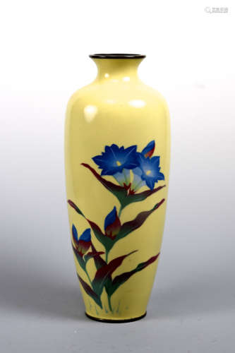 Japanese Cloisonne Vase with Wireless Design