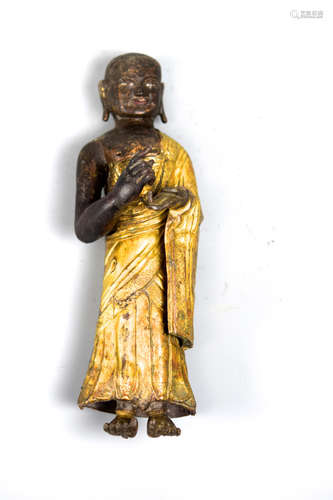 Chinese Gilt Bronze Lohan