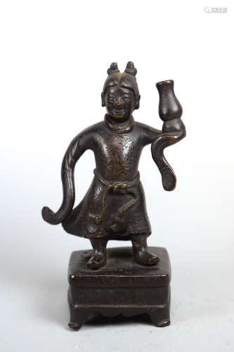 Chinese Ming Bronze Boy Dancer