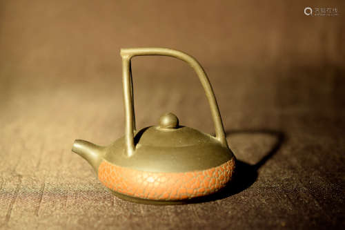 Chinese Yixin Teapot with Tall Handle