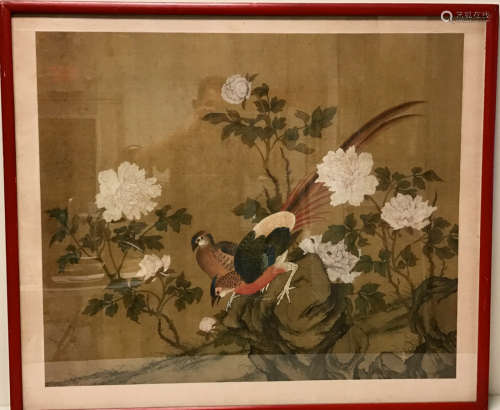 Chinese Painting of Two Pheasant Bird