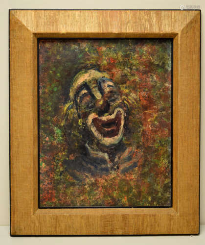 Oil Painting of Clown