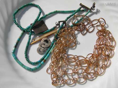 Group of Turquoise and other Necklaces