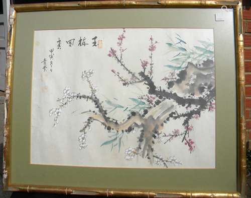 Vintage Chinese Painting of Flowers