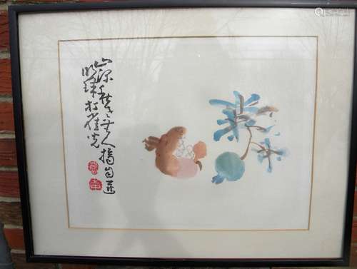 Vintage Chinese Painting of Flowers