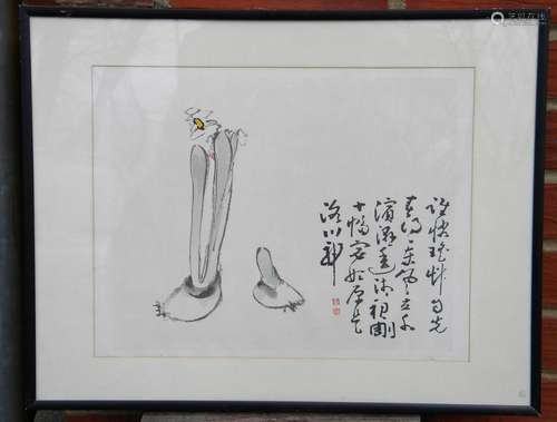 Vintage Chinese Painting of Flowers