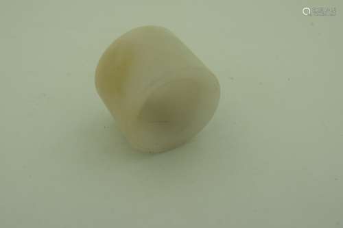 Antique Chinese Qing Dynasty Jade Jadeite Thumb Ring