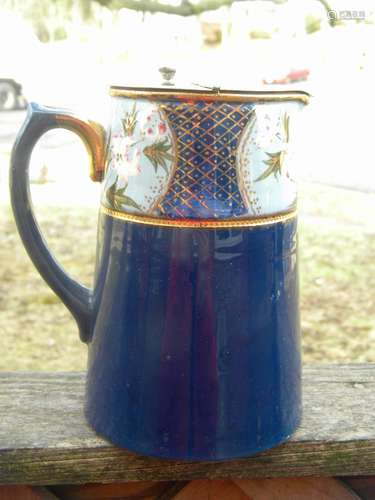 Antique Blue Pitcher