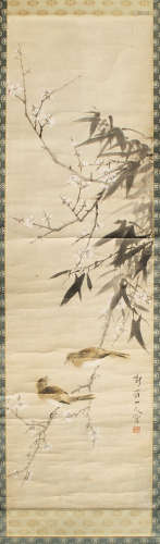 新罗山人（1682～1756） 花鸟 立轴 设色纸本
