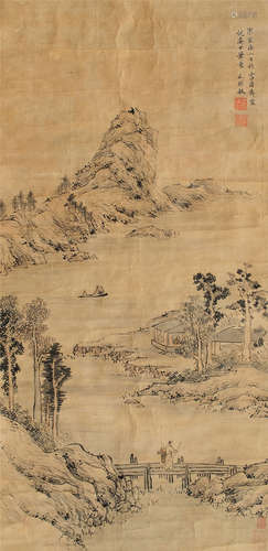 王时敏（1592～1680） 山水 立轴 设色纸本