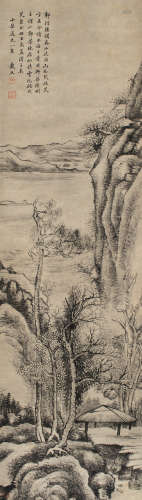 戴熙（1801～1860） 山水 立轴 水墨纸本