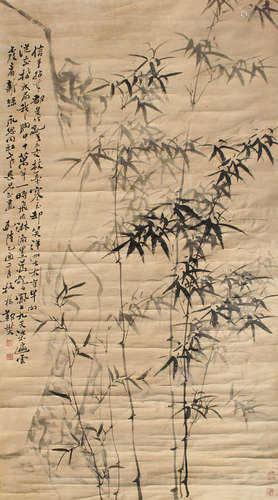 郑板桥（1693～1765） 墨竹 立轴 水墨纸本