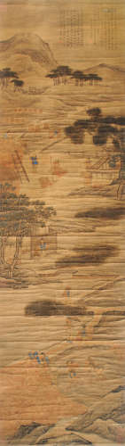 禹之鼎（1647～1716） 人物 立轴 设色绢本