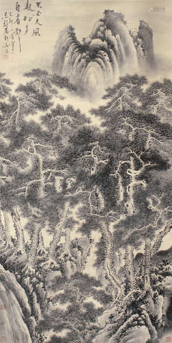 新罗山人（1682～1756） 山水 立轴 水墨纸本
