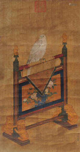郎世宁（1688～1766） 花鸟 镜片 设色绢本