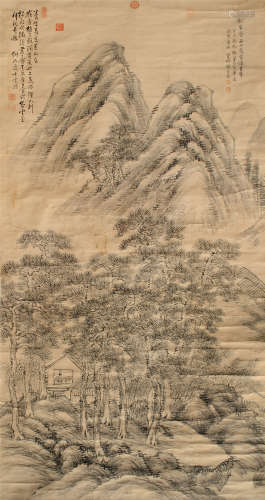 张宗苍（1686～1756） 山水 立轴 水墨纸本