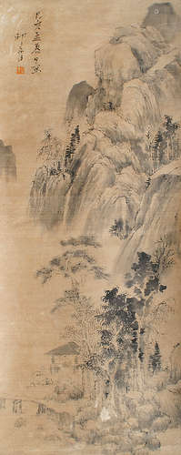 祁豸佳（1594～1683） 山水 立轴 水墨纸本