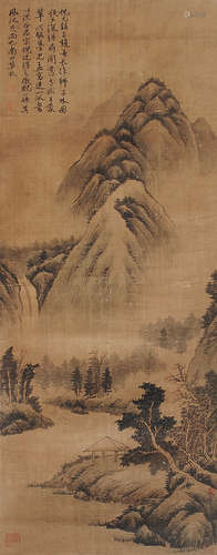 恽寿平（1633～1690） 山水 立轴 设色绢本