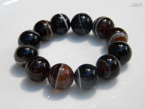 Vintage Agate Bead Bracelet