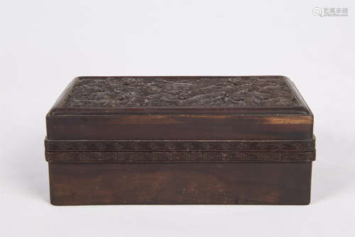 A Chinese Carved Wood Box