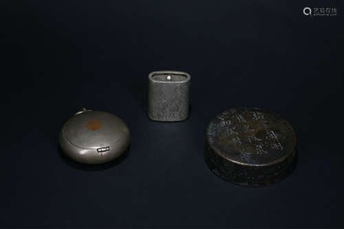 A Set of Chinese Bronze Decoration