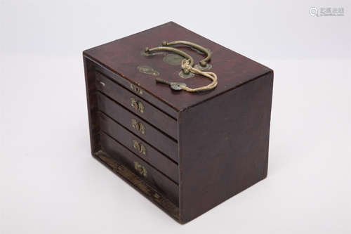 A Set of Chinese Majiang with Box