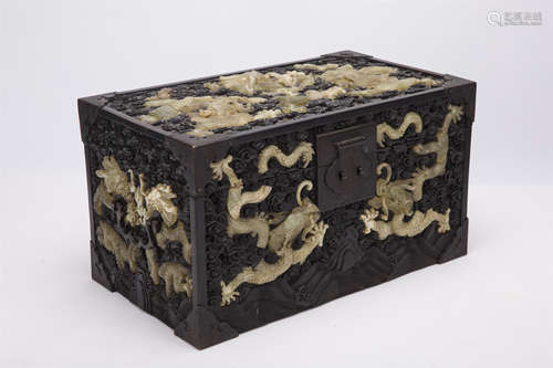 A Chinese Carved Wood Box