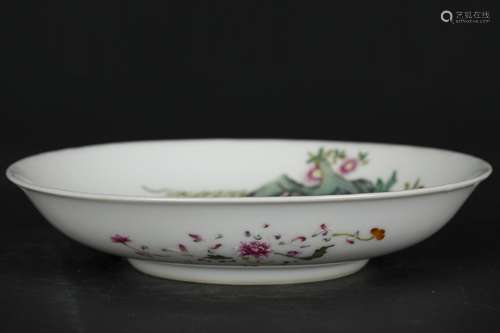 A Chinese Famille-Rose Porcelain Plate