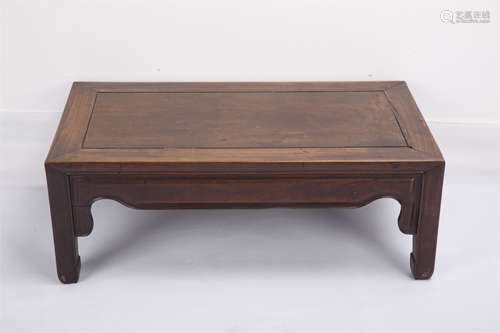 A Chinese Carved Rosewood Low Table