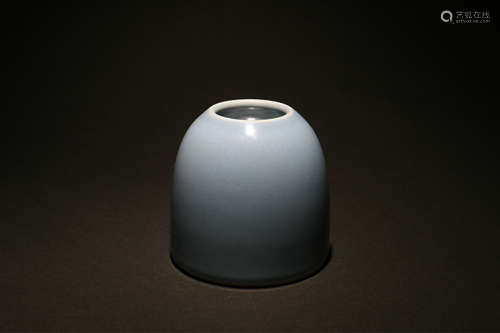 A Chinese Blue Glazed Porcelain Water Pot