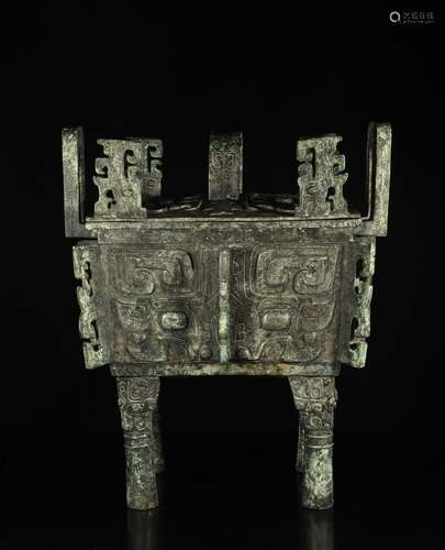 Large Chinese Bronze Censer