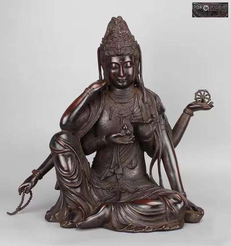 Yongle Mark, Chinese Bronze Guanyin Statue