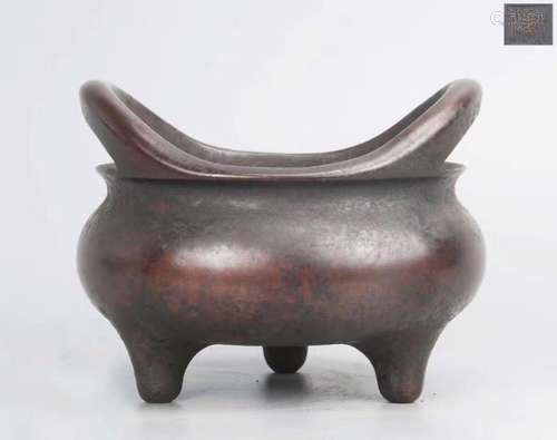 Chinese Bronze Tripod Censer