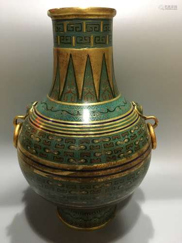 Chinese Bronze Cloisonne Enamel Vase