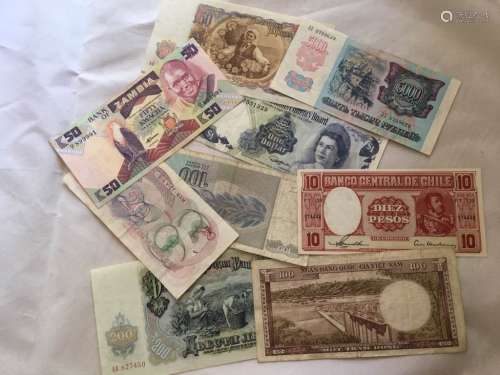 Various Countries Paper Money