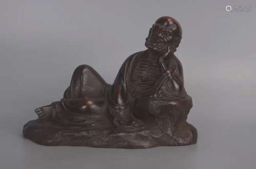 Chinese Ming Bronze Bodhidharma Statue