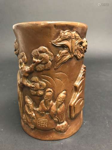 Chinese Huangyang Wood Brushpot