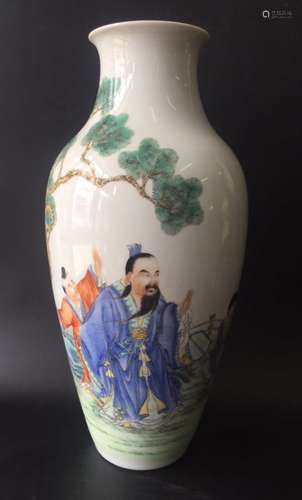 Hongxian Mark, Chinese Republic Period Famille Rose Vase