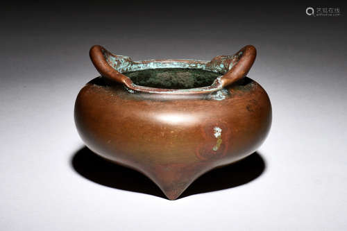 BRONZE CAST TRIPOD CENSER