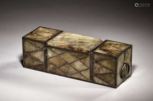 ARCHAIC JADE CARVED RECTANGULAR PILLOW