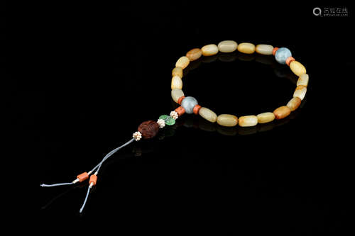 HETIAN JADE BEAD BRACELET