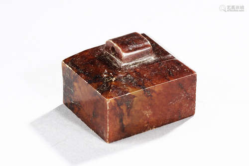 SQUARE JADE SEAL STAMP